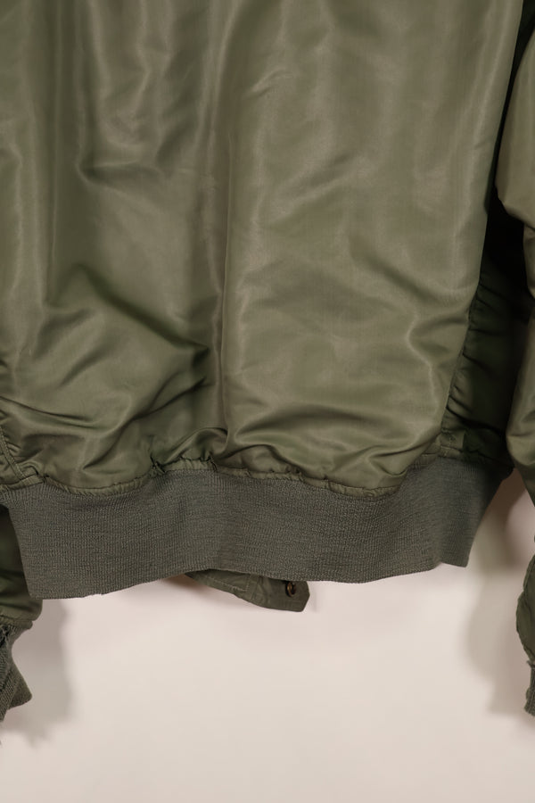 Real early 1960s USAF L2-B flight jacket with damaged ribs, no zipper slider