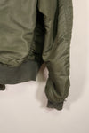 Real early 1960s USAF L2-B flight jacket with damaged ribs, no zipper slider