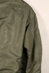Real early 1960s USAF L2-B flight jacket with damaged ribs, no zipper slider