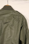 Real early 1960s USAF L2-B flight jacket with damaged ribs, no zipper slider