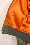 Real early 1960s USAF L2-B flight jacket with damaged ribs, no zipper slider