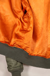 Real early 1960s USAF L2-B flight jacket with damaged ribs, no zipper slider