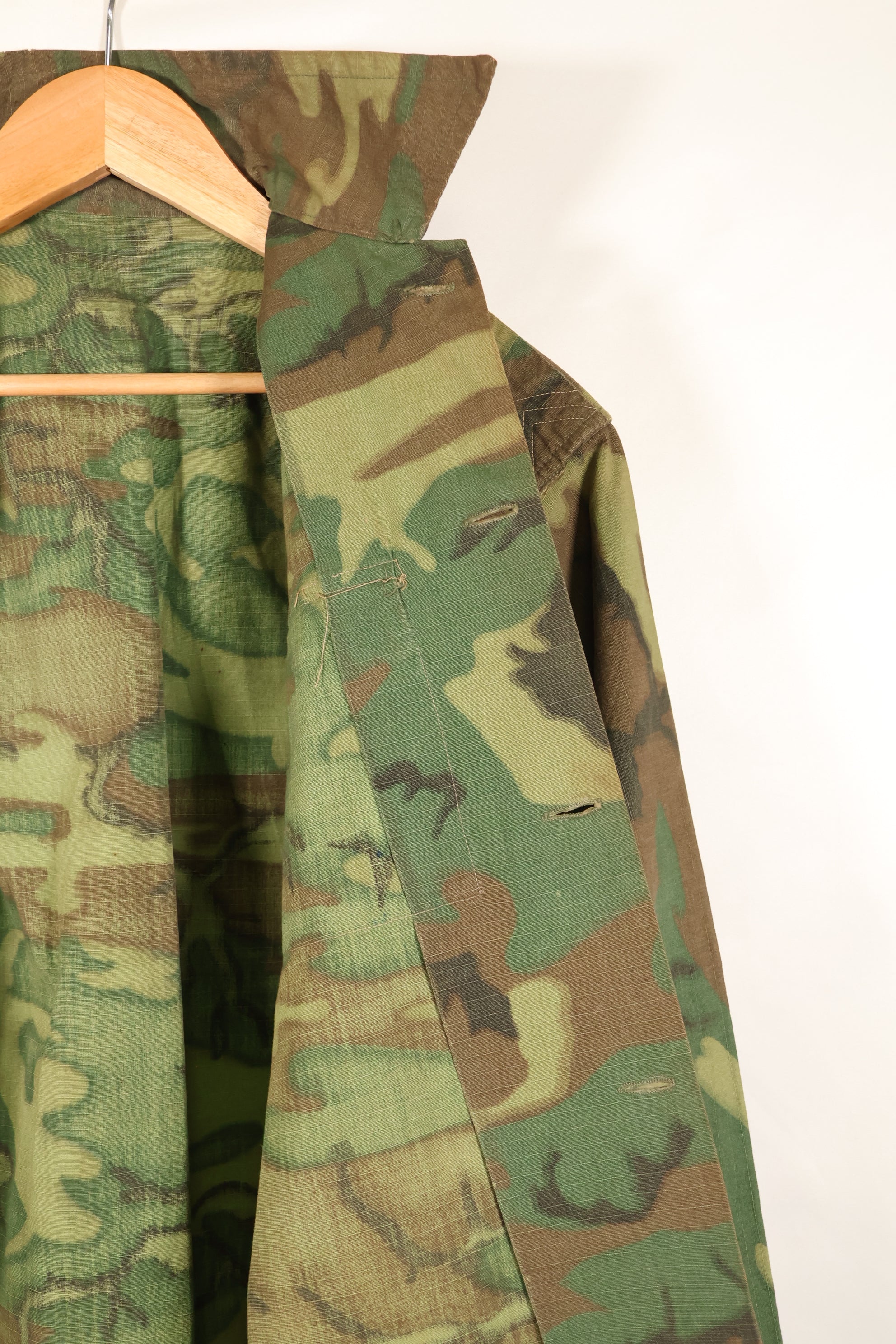 Late 1960s, South Vietnamese Army, BDQ, M59, ERDL, ripstop fabric, shirt, used