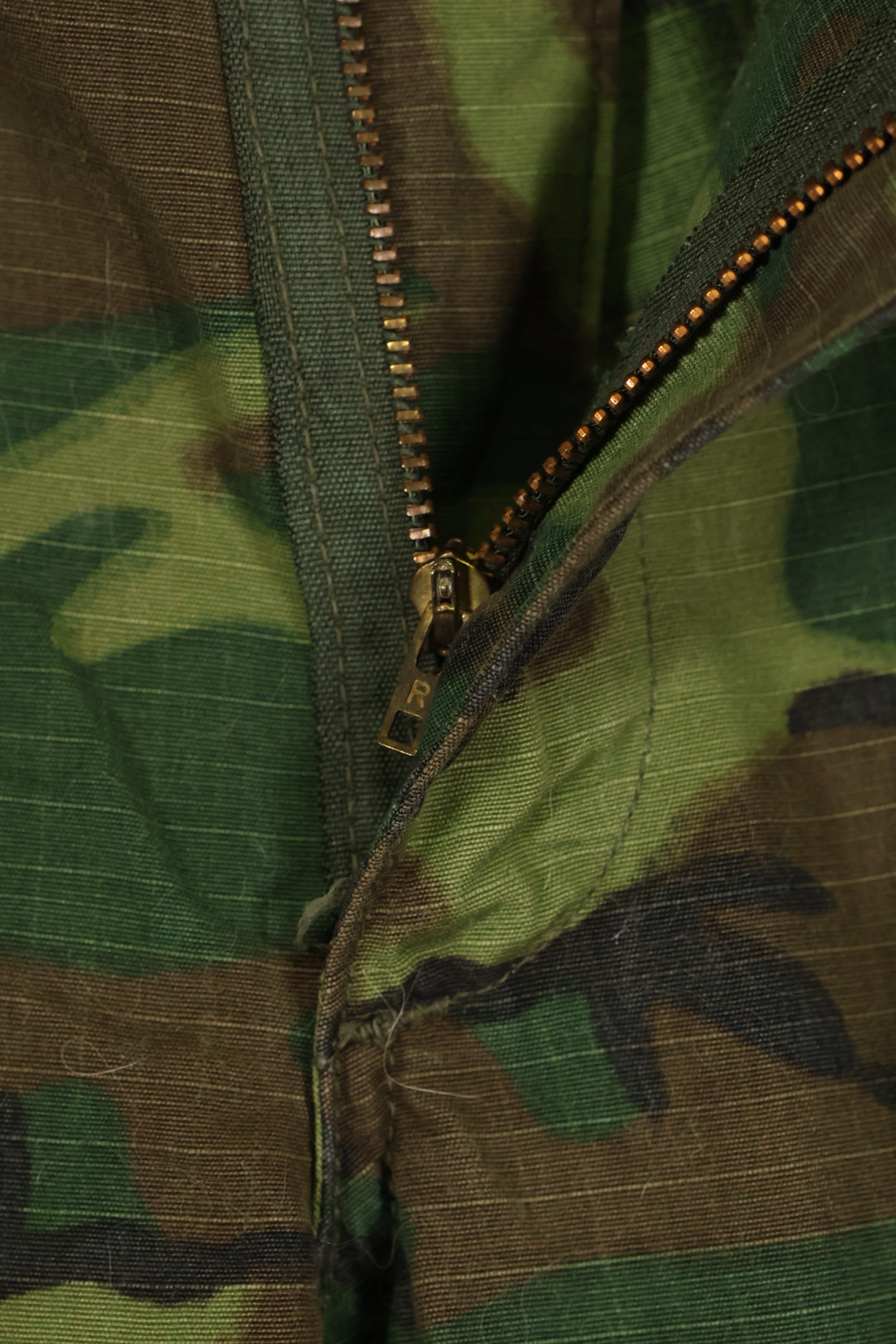 1968年契約　リップストップ　ERDL迷彩　ジャングルファティーグ　パンツ　M-R　状態良い　中古品