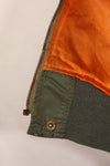Real early 1960s USAF L2-B flight jacket with damaged ribs, no zipper slider