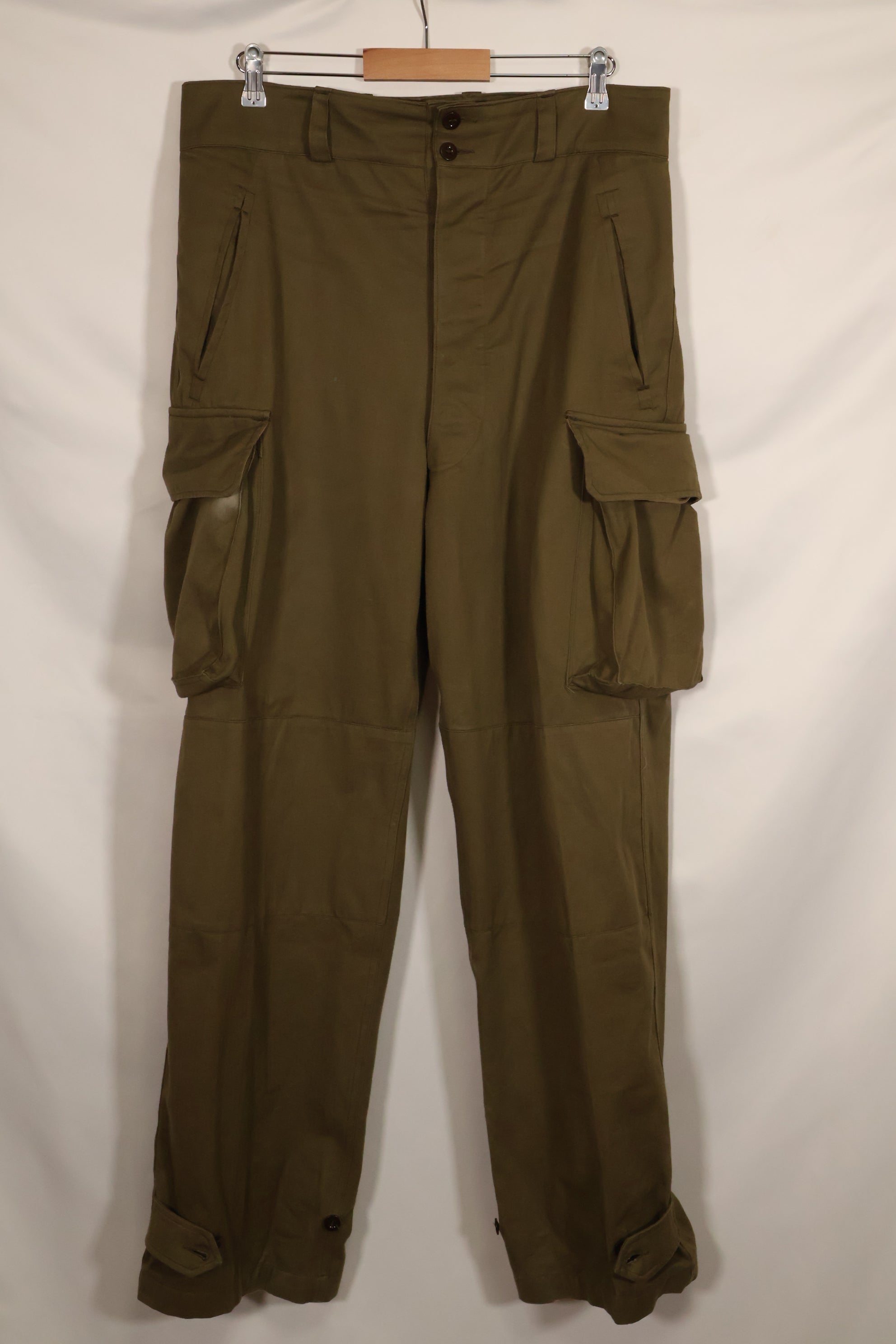1940s-50s French Army M47 field pants, almost unused.