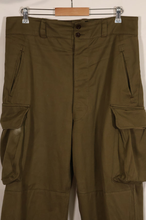 1940s-50s French Army M47 field pants, almost unused.