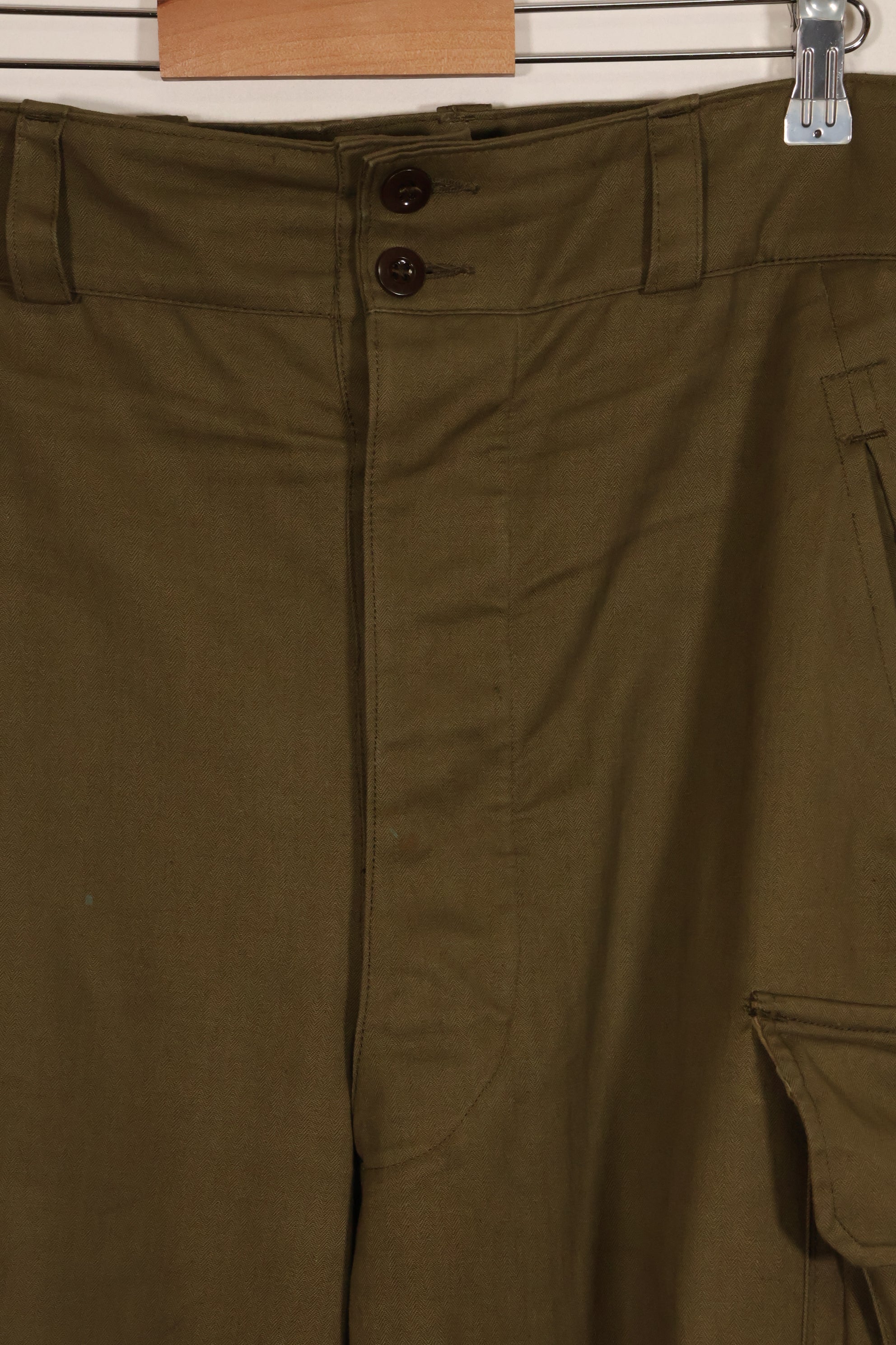 1940s-50s French Army M47 field pants, almost unused.