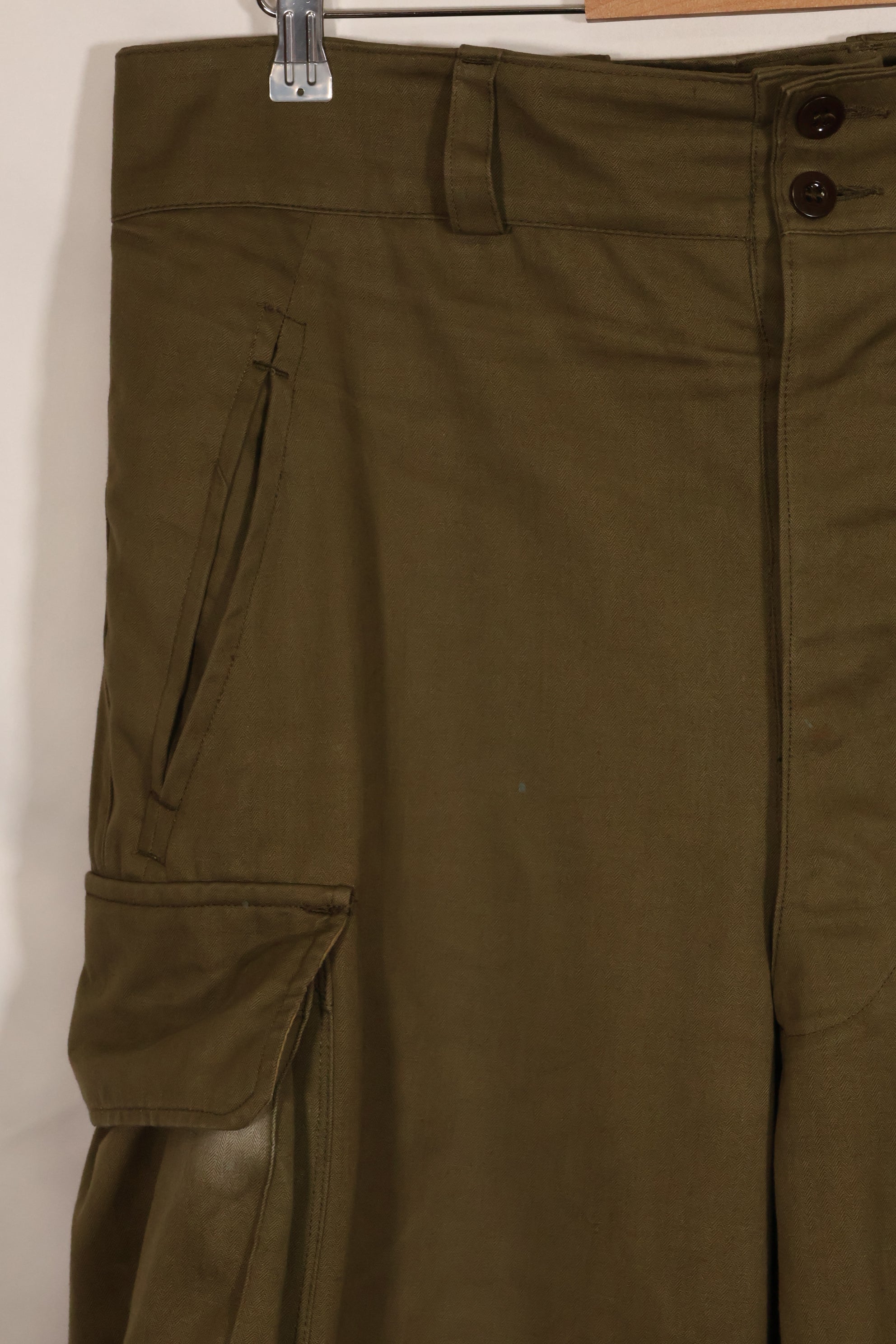 1940s-50s French Army M47 field pants, almost unused.