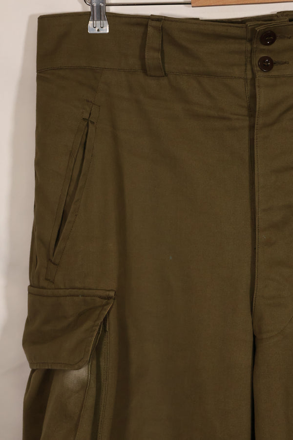 1940s-50s French Army M47 field pants, almost unused.