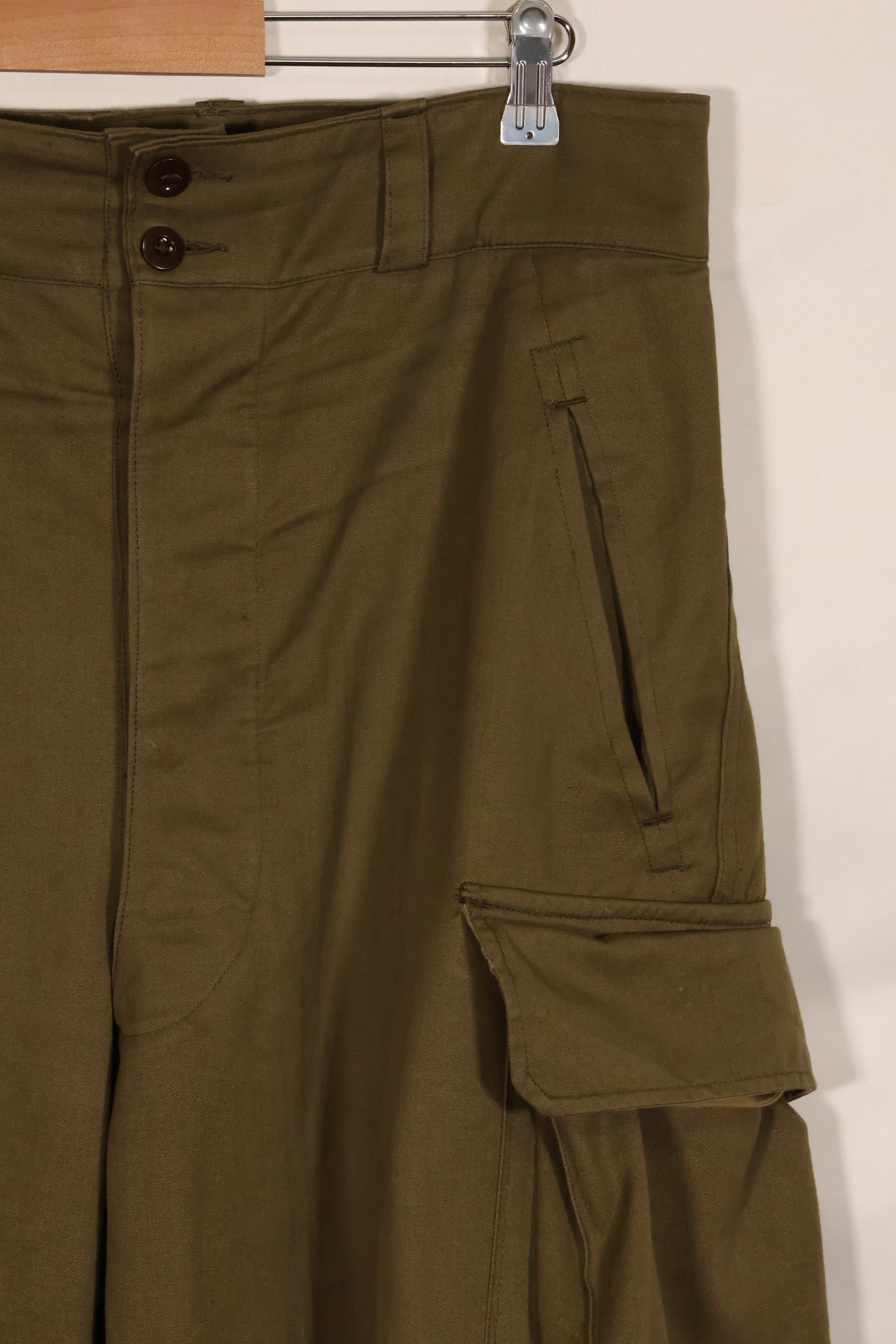 1940s-50s French Army M47 field pants, almost unused.