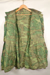 1966~67年頃　推定 L-R　中期プリント　ノンリップ生地　ERDL リーフ迷彩　ジャケット　中古品