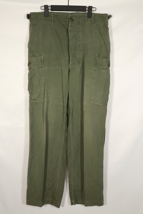 実物　1964年製　1ST MODEL ジャングルファティーグ　M-R パンツ 中古品　A