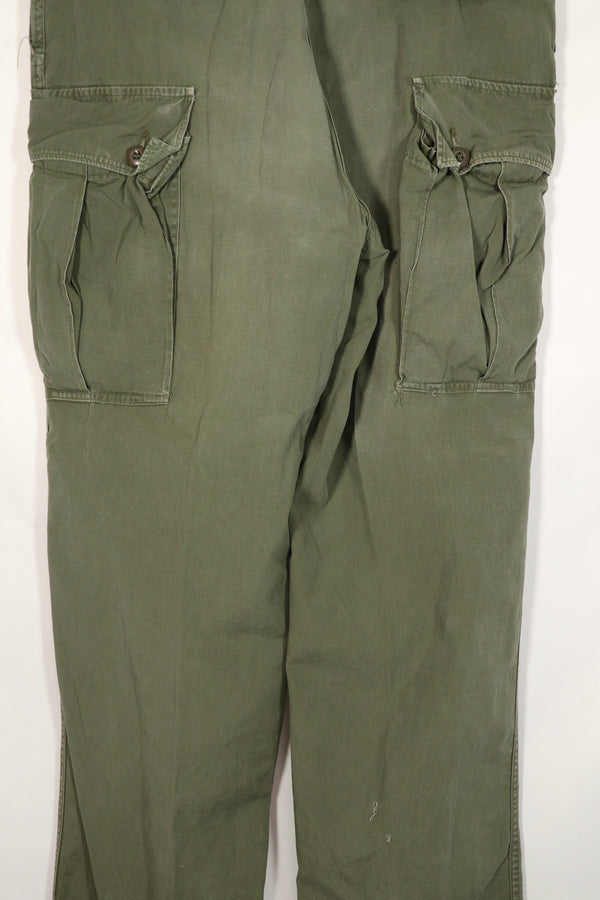 実物　1964年製　1ST MODEL ジャングルファティーグ　M-R パンツ 中古品　A