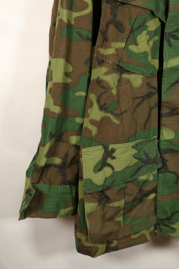 เสื้อแจ็คเก็ตพรางลาย ERDL Ripstop รุ่น Contract L-S Jungle Fatigue ปี 1969 – มือสอง