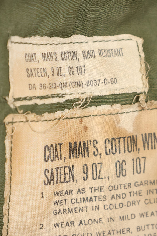 1960年契約　S-S　アメリカ軍　M51　フィールドジャケット　汚れあり　中古品