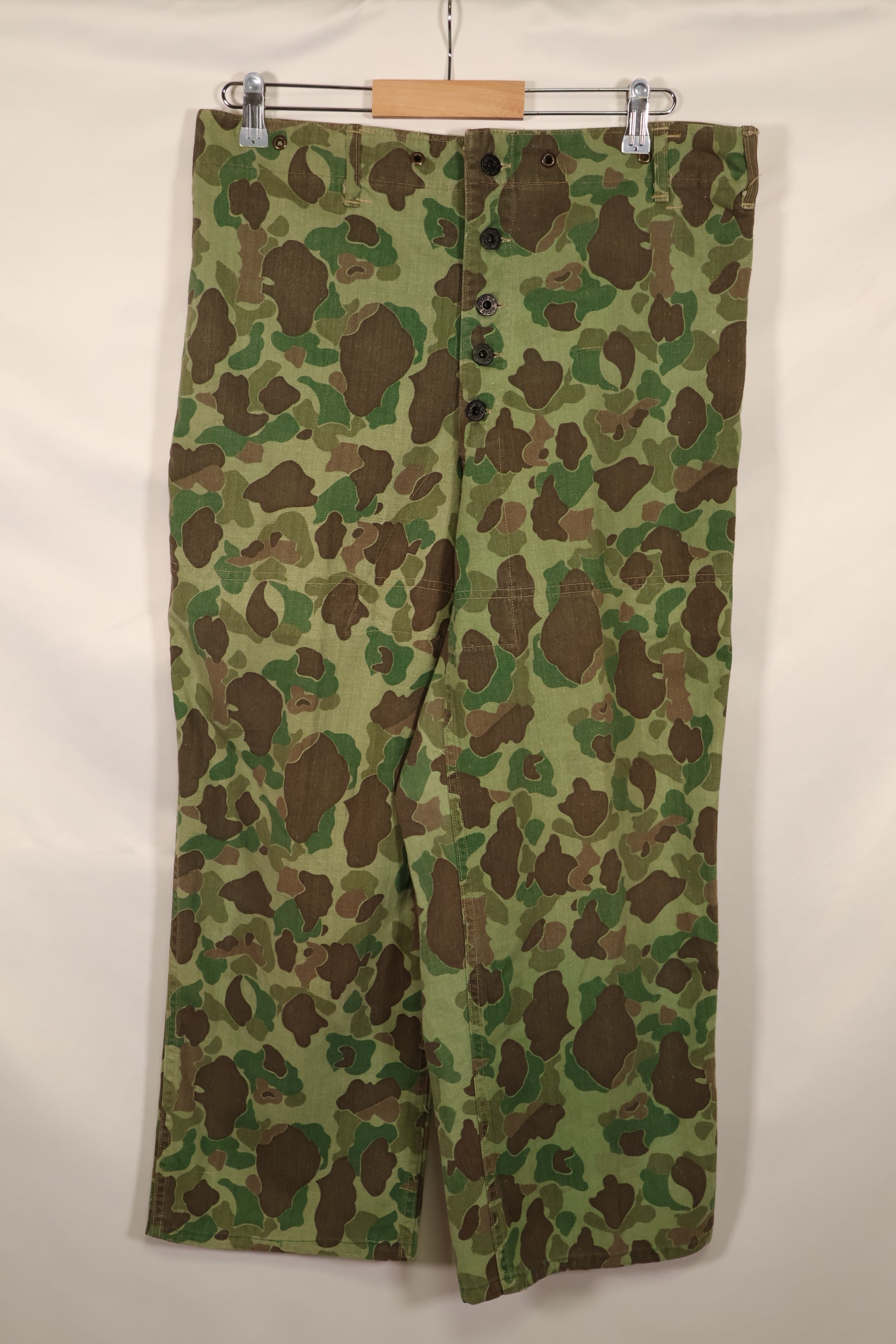 実物　WWII アメリカ海兵隊　P44　HBT　フロッグスキン迷彩　中古品