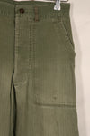 Real WWII 1940s USMC P42 HBT Pants, US Marine Corps, used.