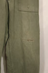 Real WWII 1940s USMC P42 HBT Pants, US Marine Corps, used.