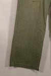 Real WWII 1940s USMC P42 HBT Pants, US Marine Corps, used.
