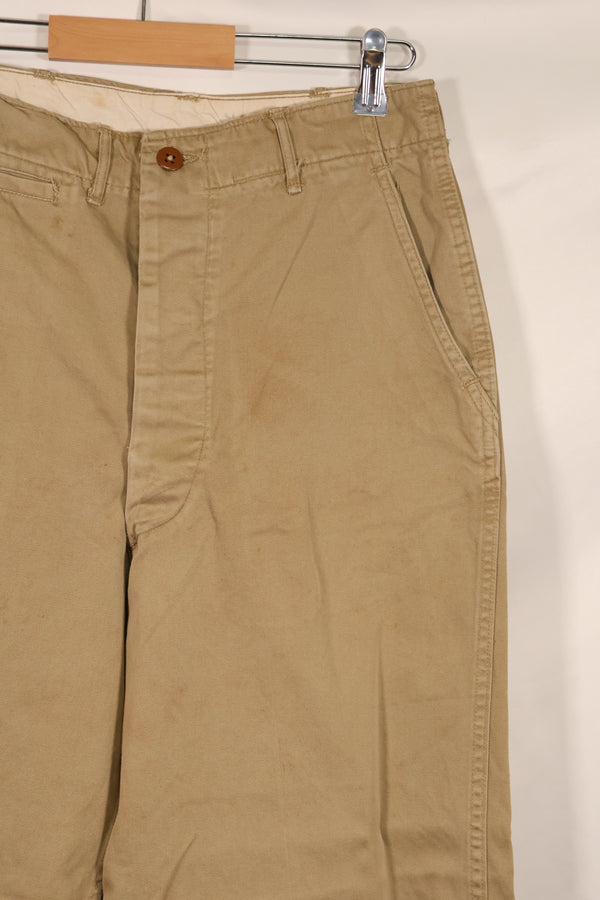 Real WWII 1940s US Army Cotton Chino Pants Used The Great Escape