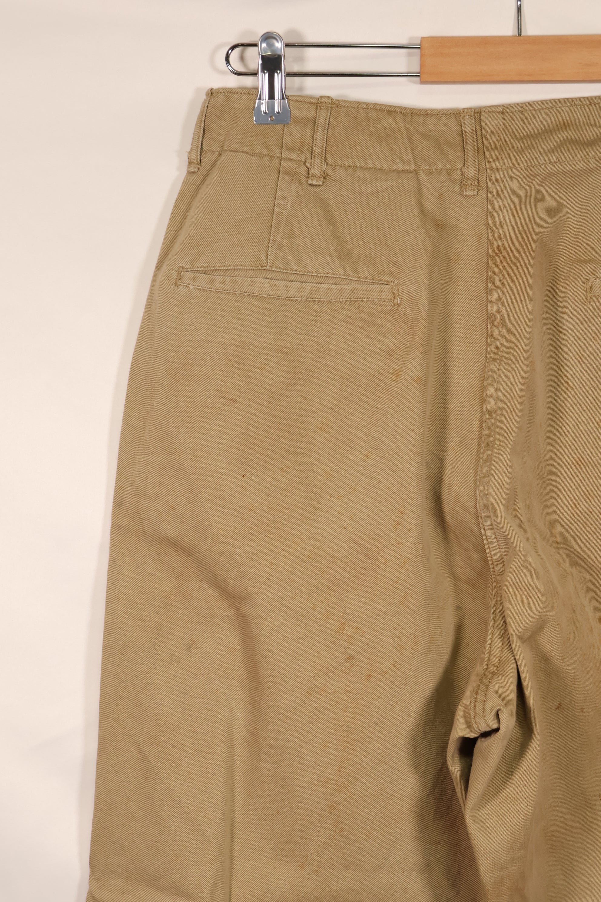 Real WWII 1940s US Army Cotton Chino Pants Used The Great Escape