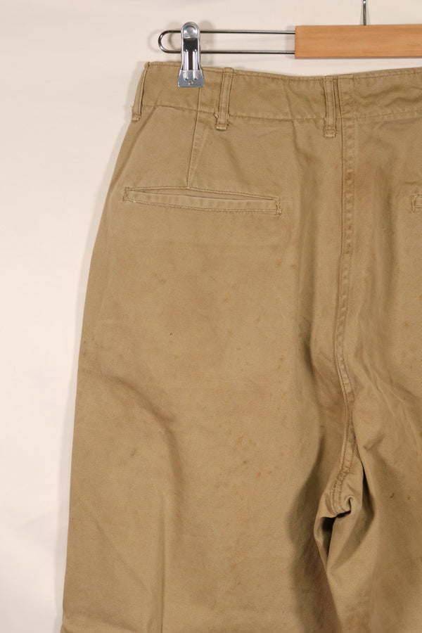 Real WWII 1940s US Army Cotton Chino Pants Used The Great Escape