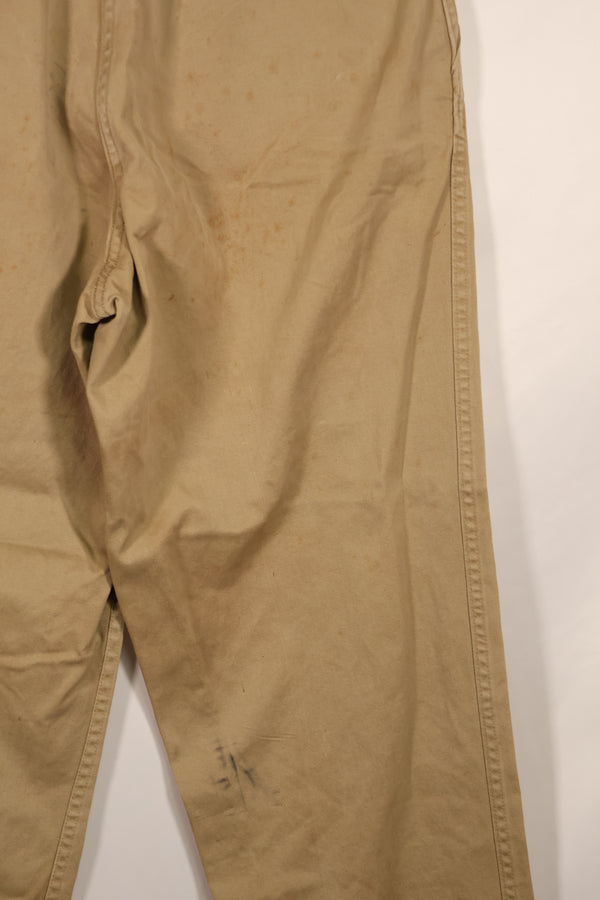 Real WWII 1940s US Army Cotton Chino Pants Used The Great Escape