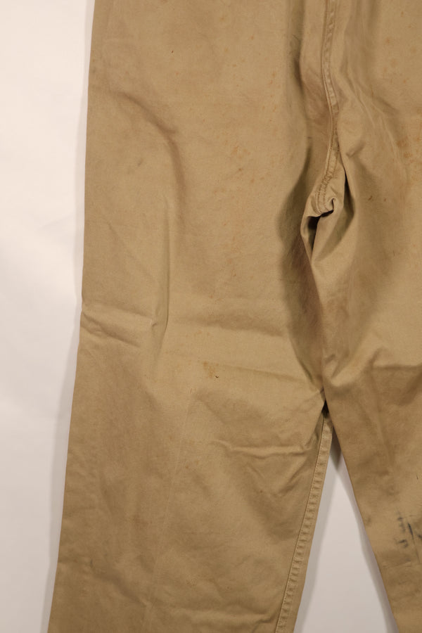 Real WWII 1940s US Army Cotton Chino Pants Used The Great Escape