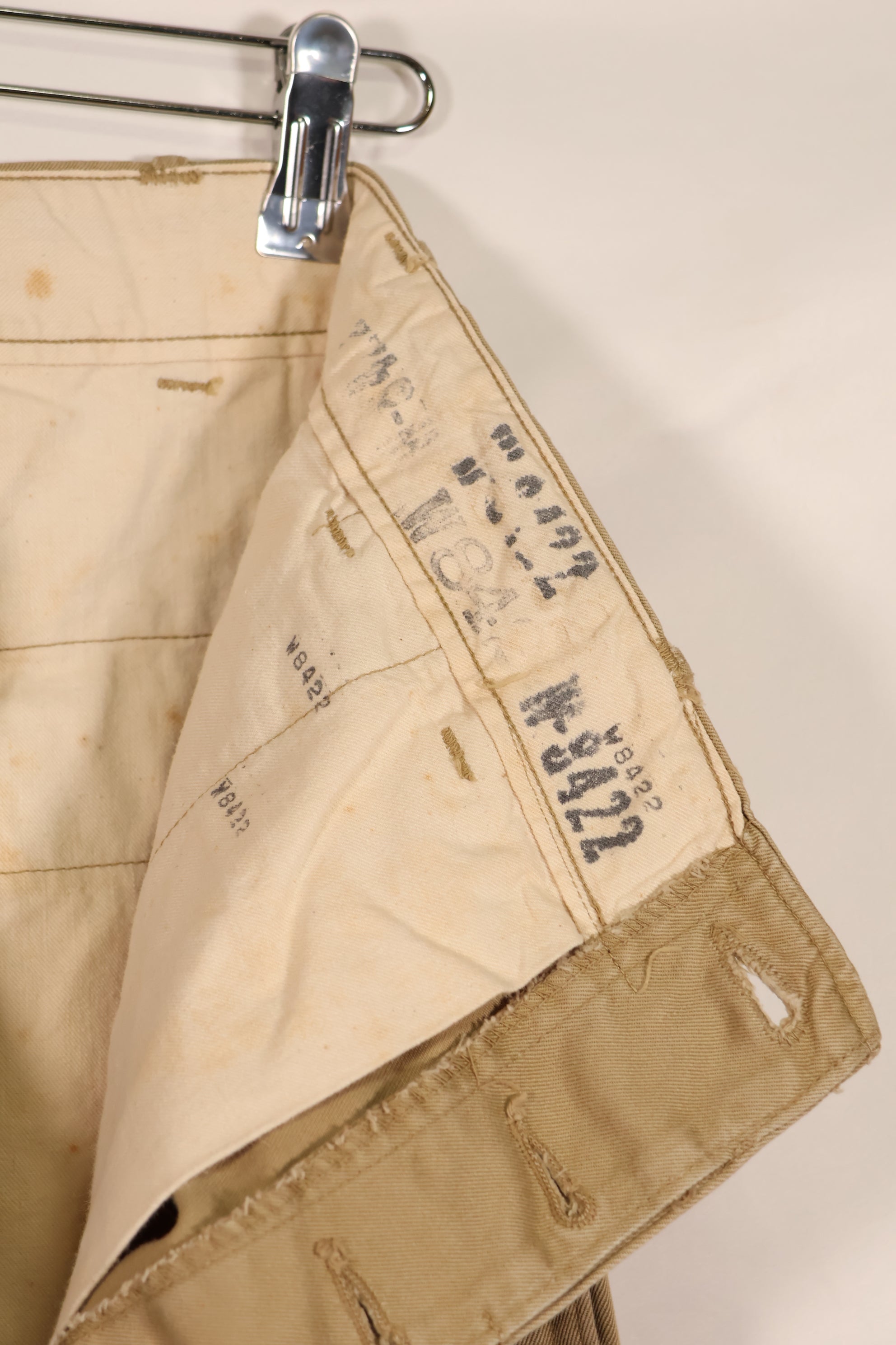 Real WWII 1940s US Army Cotton Chino Pants Used The Great Escape