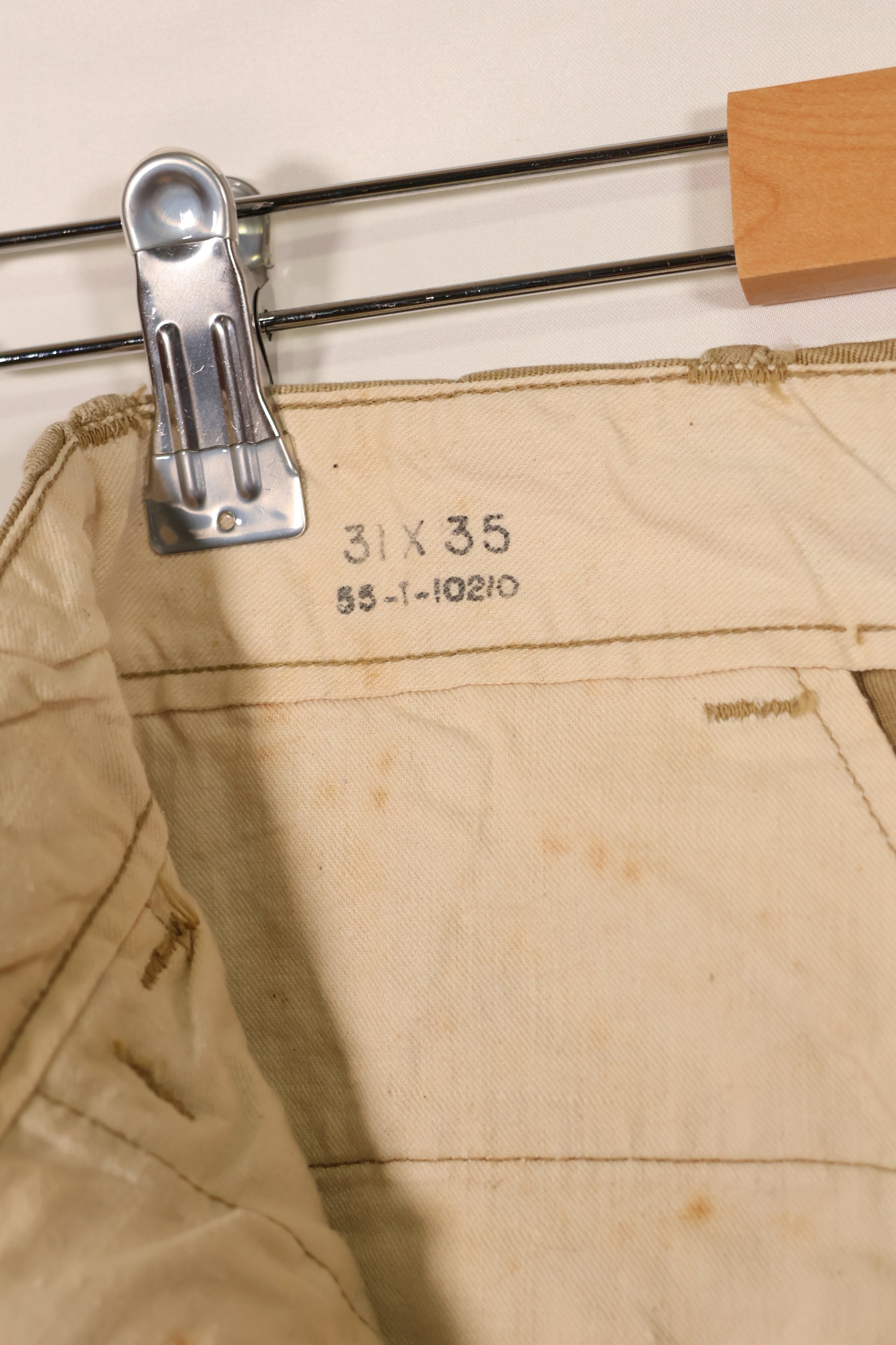 Real WWII 1940s US Army Cotton Chino Pants Used The Great Escape