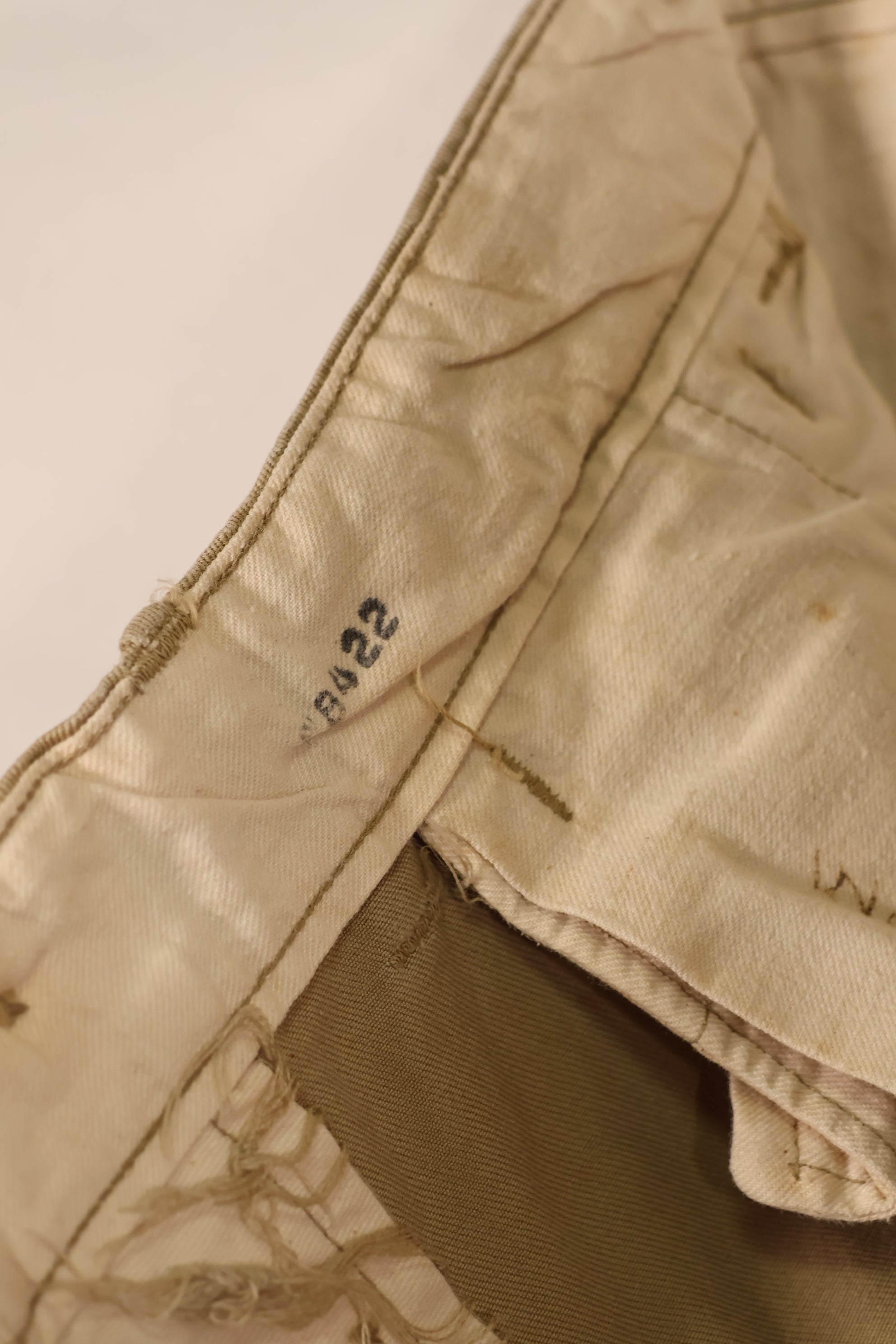 Real WWII 1940s US Army Cotton Chino Pants Used The Great Escape