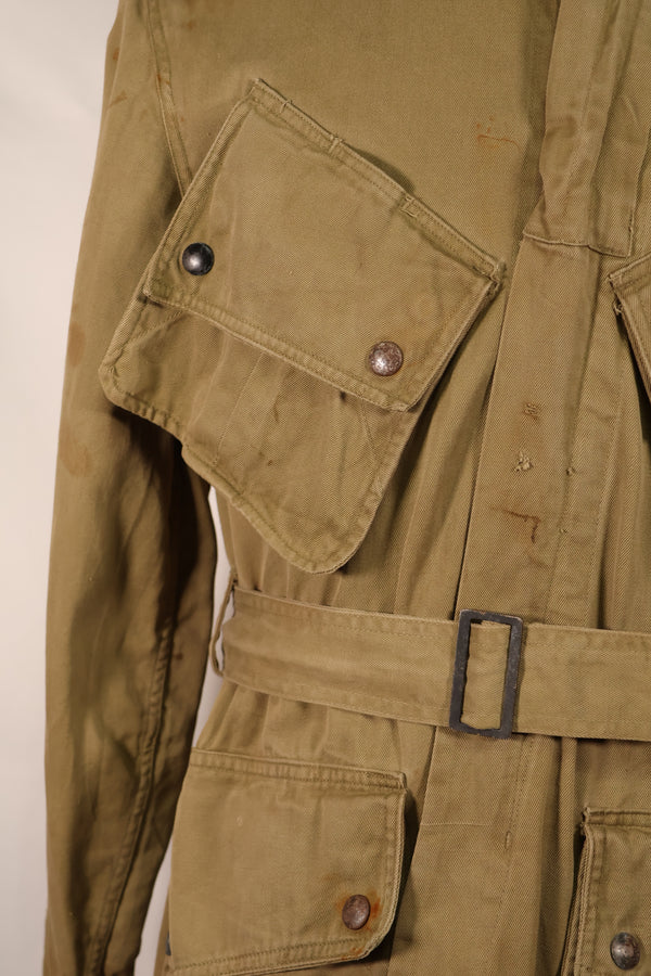 Real 1940s M1942 Airborne Jump Jacket, used, stains, etc.