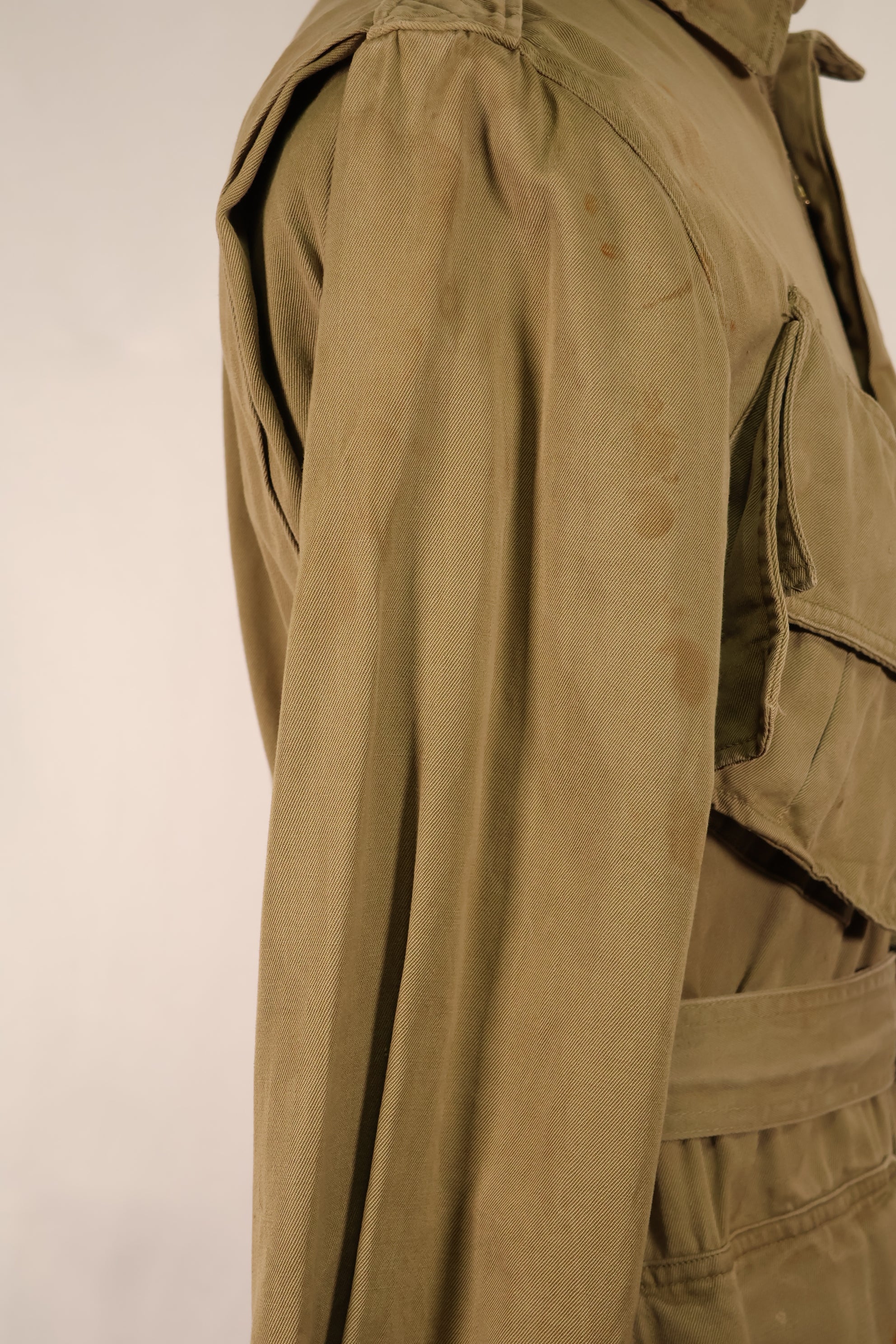 Real 1940s M1942 Airborne Jump Jacket, used, stains, etc.