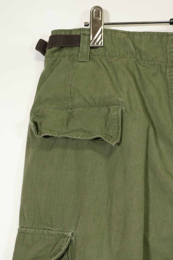 推定1967年契約　3rd Model ノンリップストップ　ジャングルファティーグ　パンツ　M-R　中古品