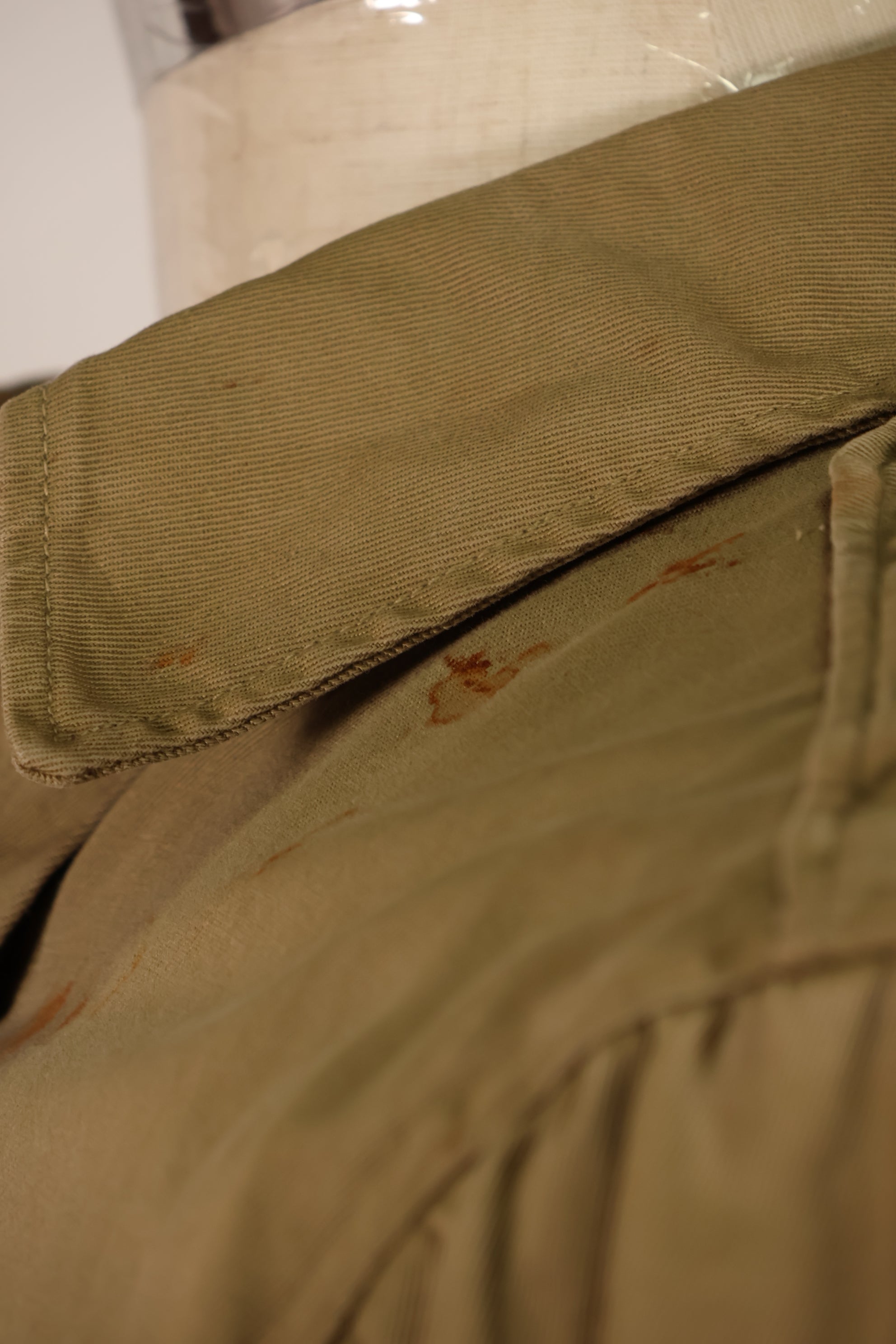 Real 1940s M1942 Airborne Jump Jacket, used, stains, etc.