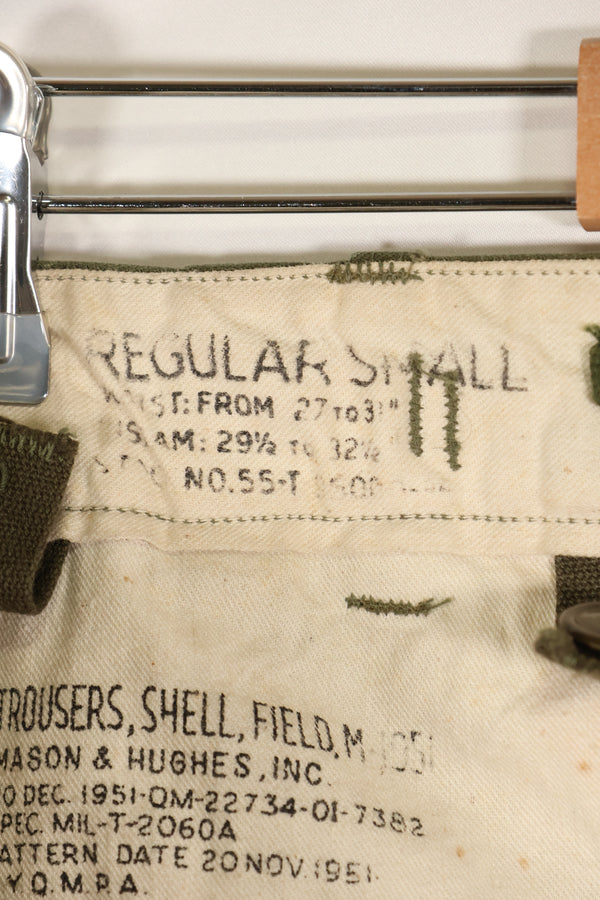 1951年契約　S-R　M51 コットン　フィールドパンツ　サスペンダー付き　中古品