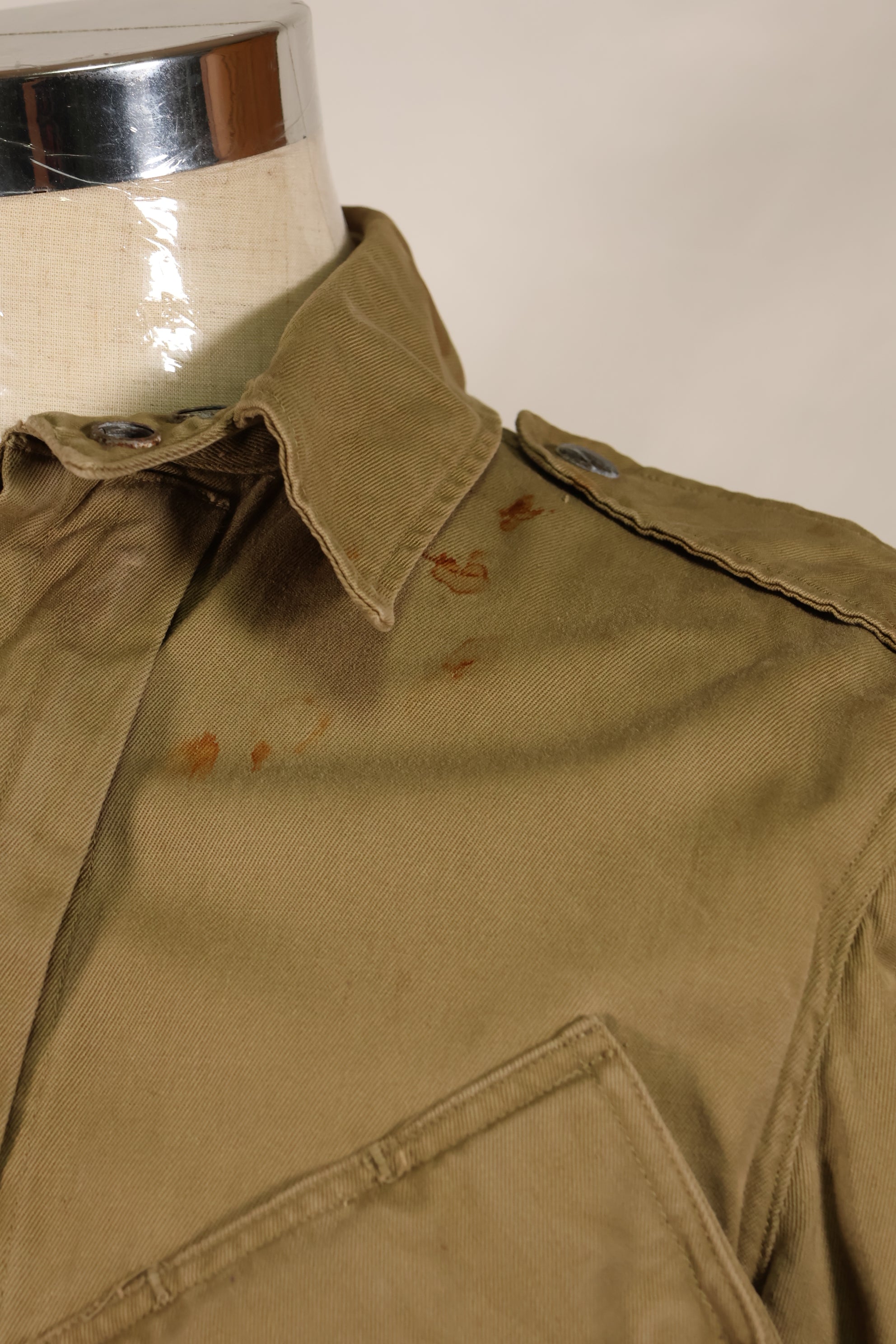Real 1940s M1942 Airborne Jump Jacket, used, stains, etc.