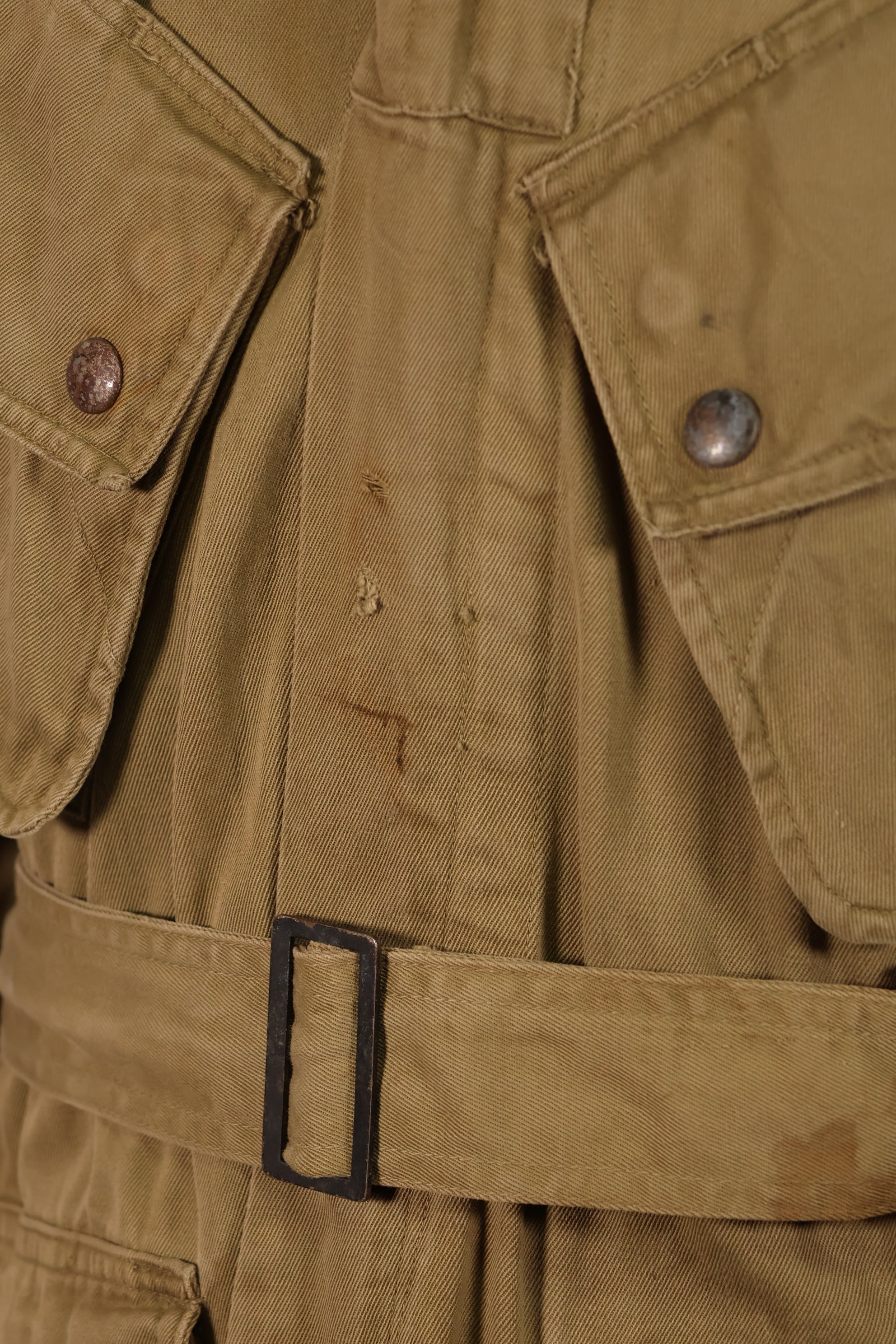Real 1940s M1942 Airborne Jump Jacket, used, stains, etc.