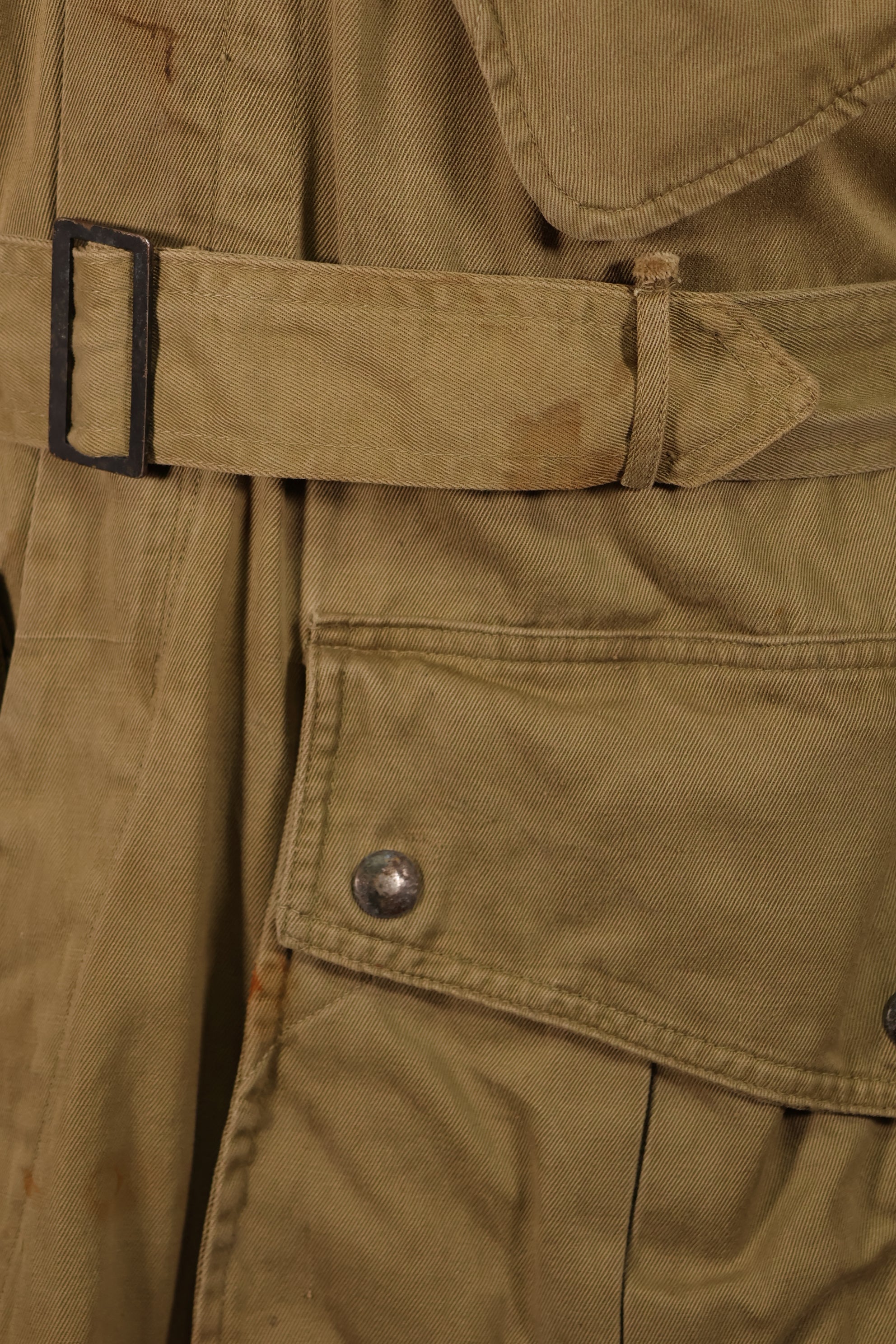 Real 1940s M1942 Airborne Jump Jacket, used, stains, etc.