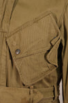 Real 1940s M1942 Airborne Jump Jacket, used, stains, etc.