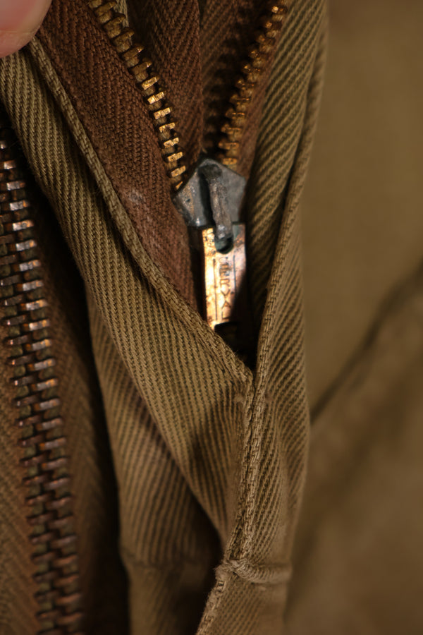Real 1940s M1942 Airborne Jump Jacket, used, stains, etc.