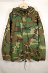 1990 Contract U.S. Army ECWCS 1st Generation Gore-Tex Parka, Woodland Camo, X-Large, Regular Fit, Used