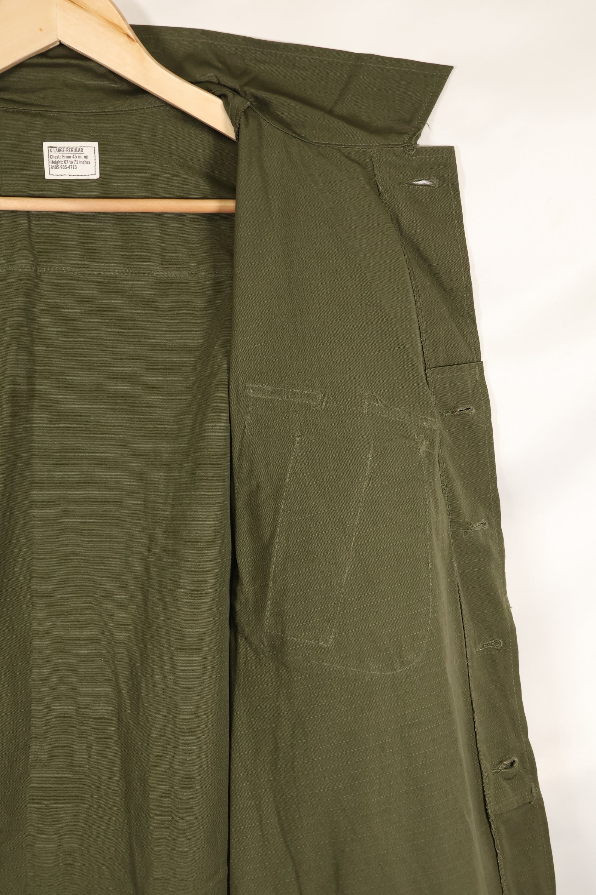 ของจริง ผลิตปี 1970 X-L-R สภาพใหม่ไม่เคยใช้ รุ่นที่ 4 แจ็คเก็ต Jungle Fatigue A