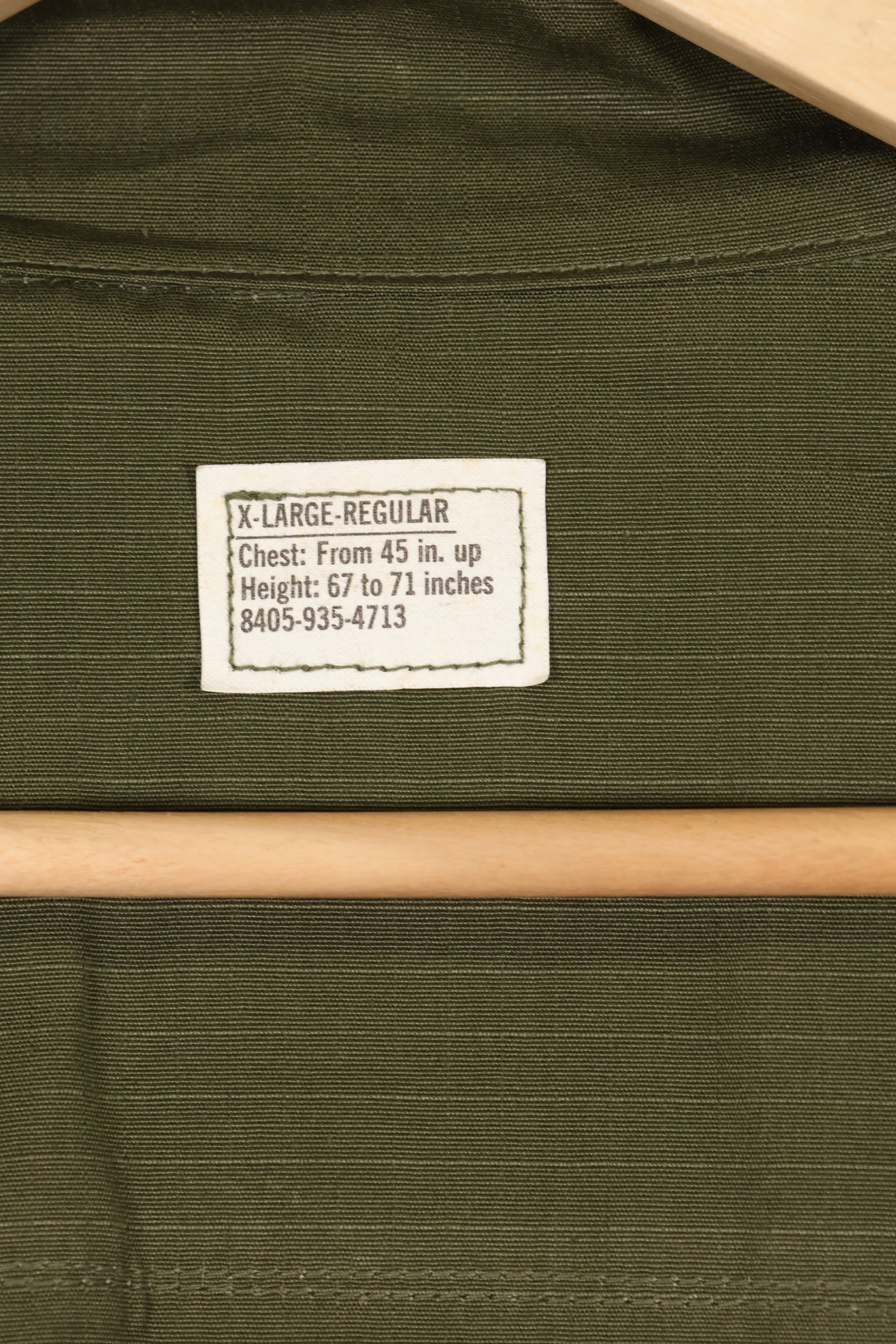 ของจริง ผลิตปี 1970 X-L-R สภาพใหม่ไม่เคยใช้ รุ่นที่ 4 แจ็คเก็ต Jungle Fatigue A