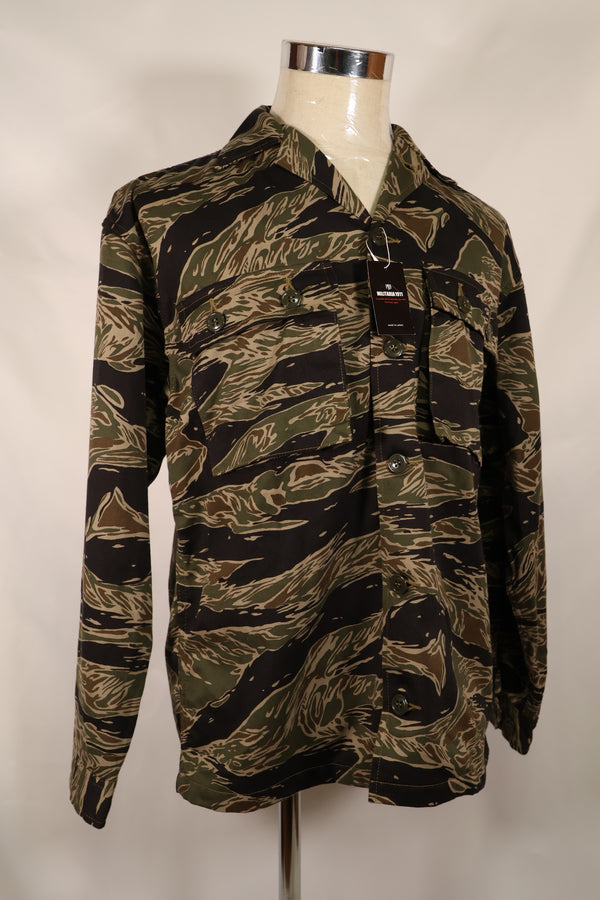 30% OFF [Limited Production]  Okinawa Mugi's Embroidery MILITARIA 1911 Silver Tiger US Cut Shirt Tour Jacket