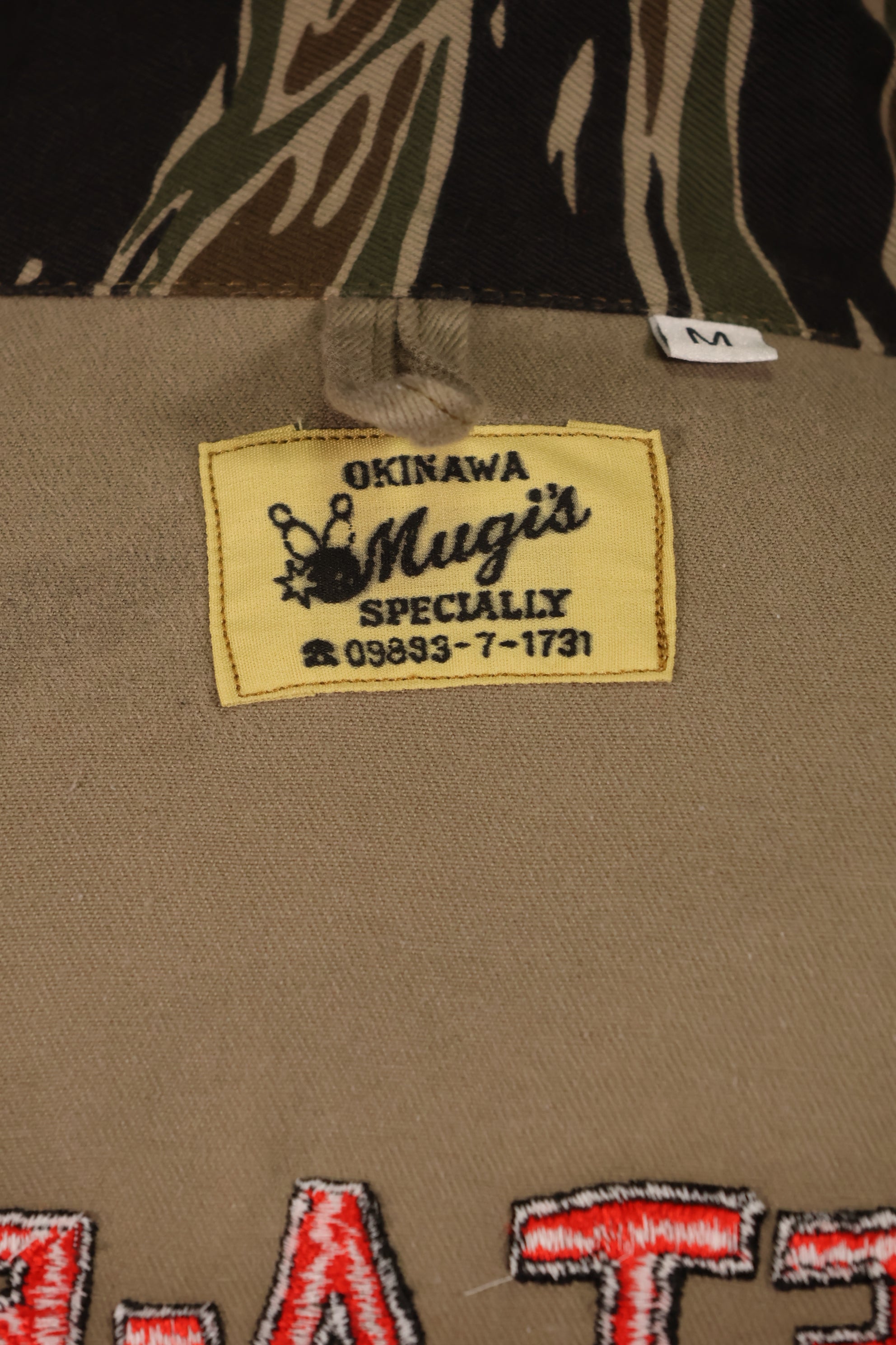 30% OFF [Limited Production]  Okinawa Mugi's Embroidery MILITARIA 1911 Silver Tiger US Cut Shirt Tour Jacket