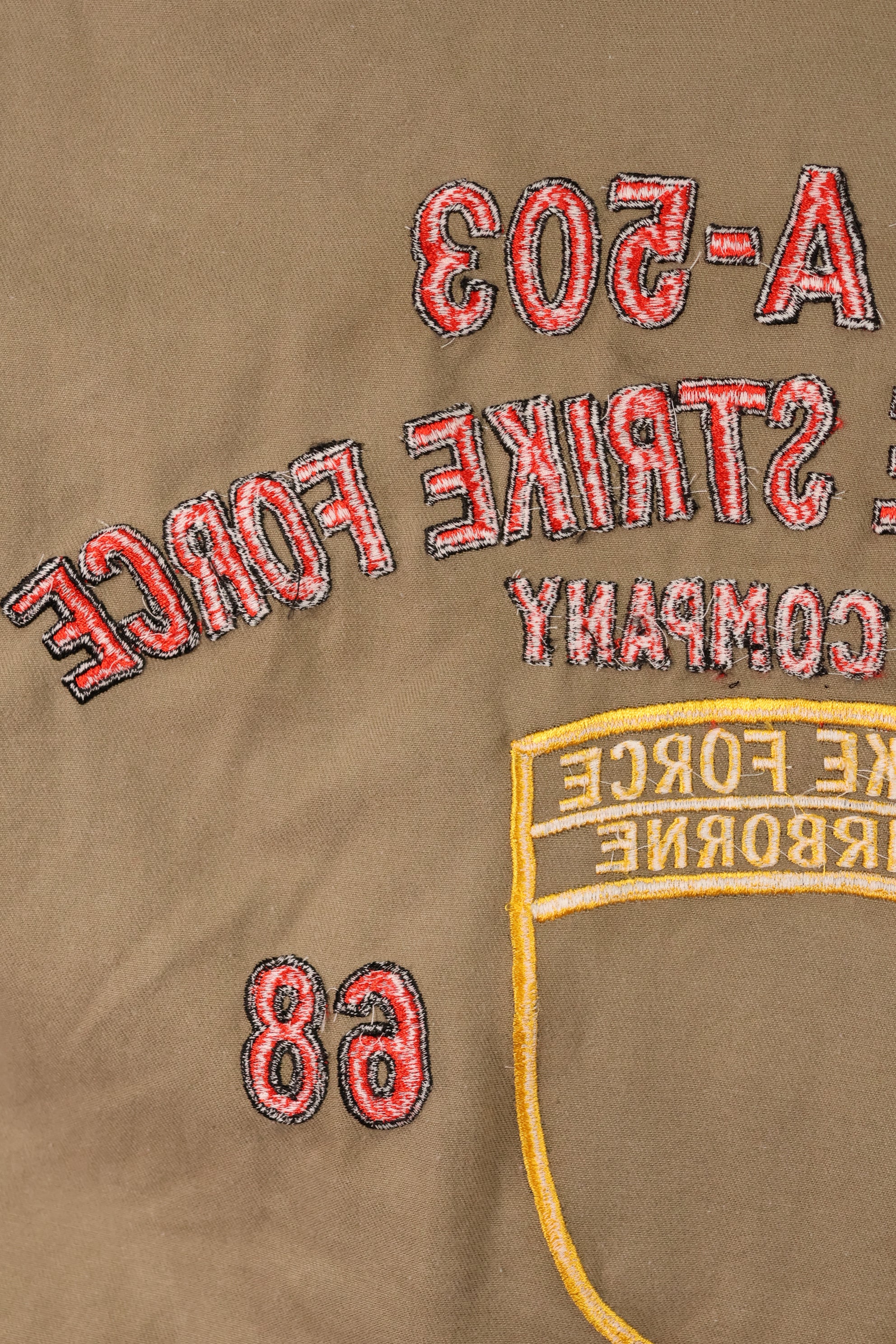 30% OFF [Limited Production]  Okinawa Mugi's Embroidery MILITARIA 1911 Silver Tiger US Cut Shirt Tour Jacket