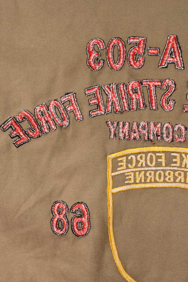 30% OFF [Limited Production]  Okinawa Mugi's Embroidery MILITARIA 1911 Silver Tiger US Cut Shirt Tour Jacket