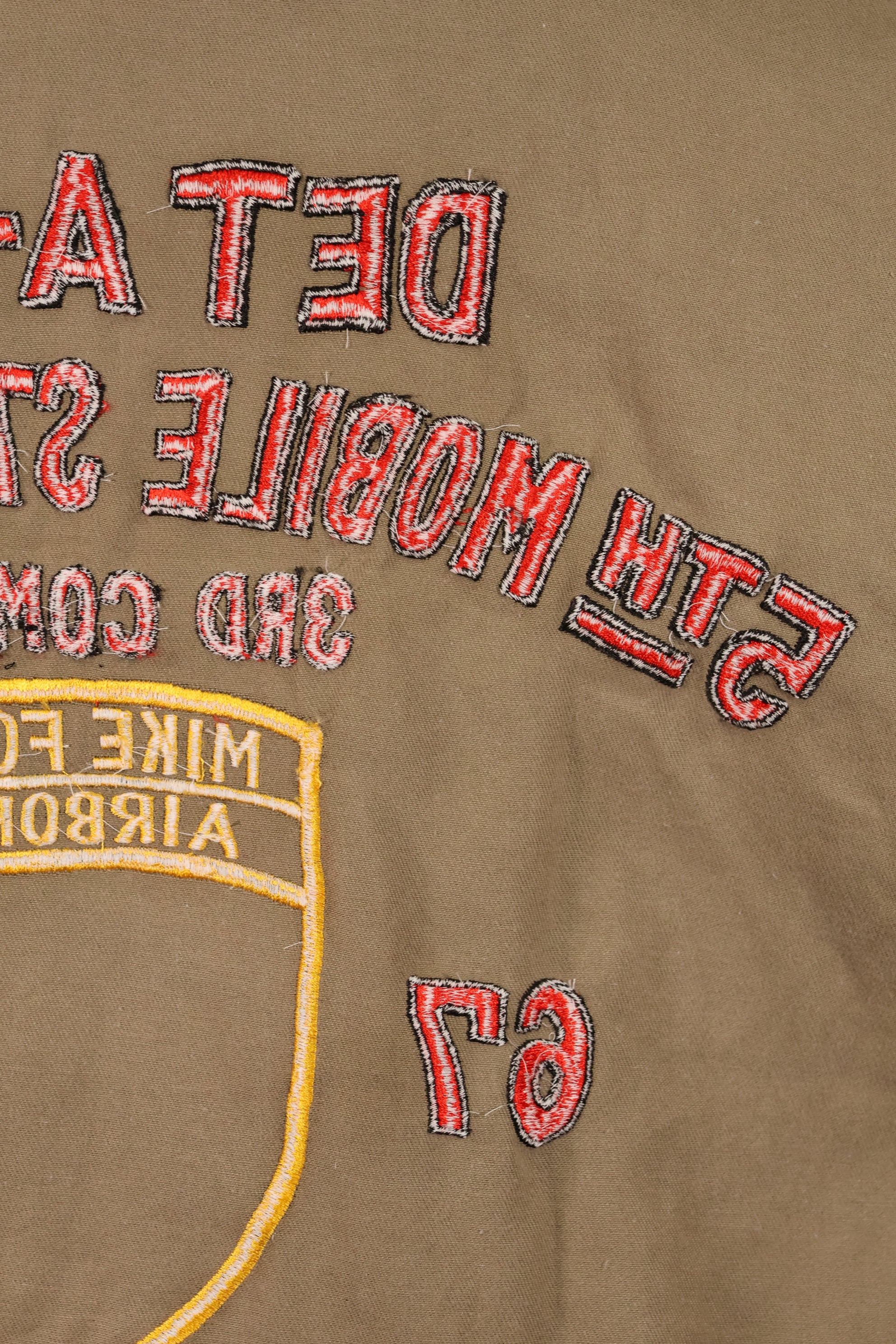 30% OFF [Limited Production]  Okinawa Mugi's Embroidery MILITARIA 1911 Silver Tiger US Cut Shirt Tour Jacket